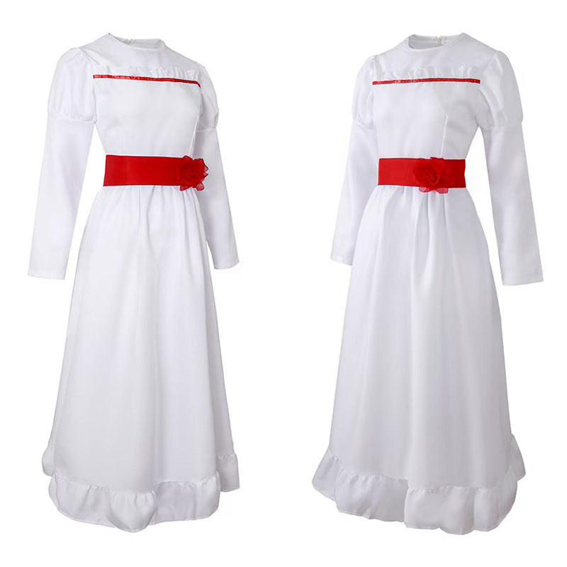 Horror doll Annabel cos costume Halloween cosplay Annabel Cospaly costume secondary element