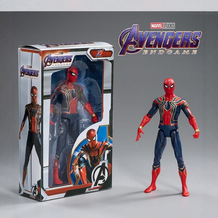 Avengers 7-inch iron man model Spider-Man hand office Captain America Marvel decoration toys