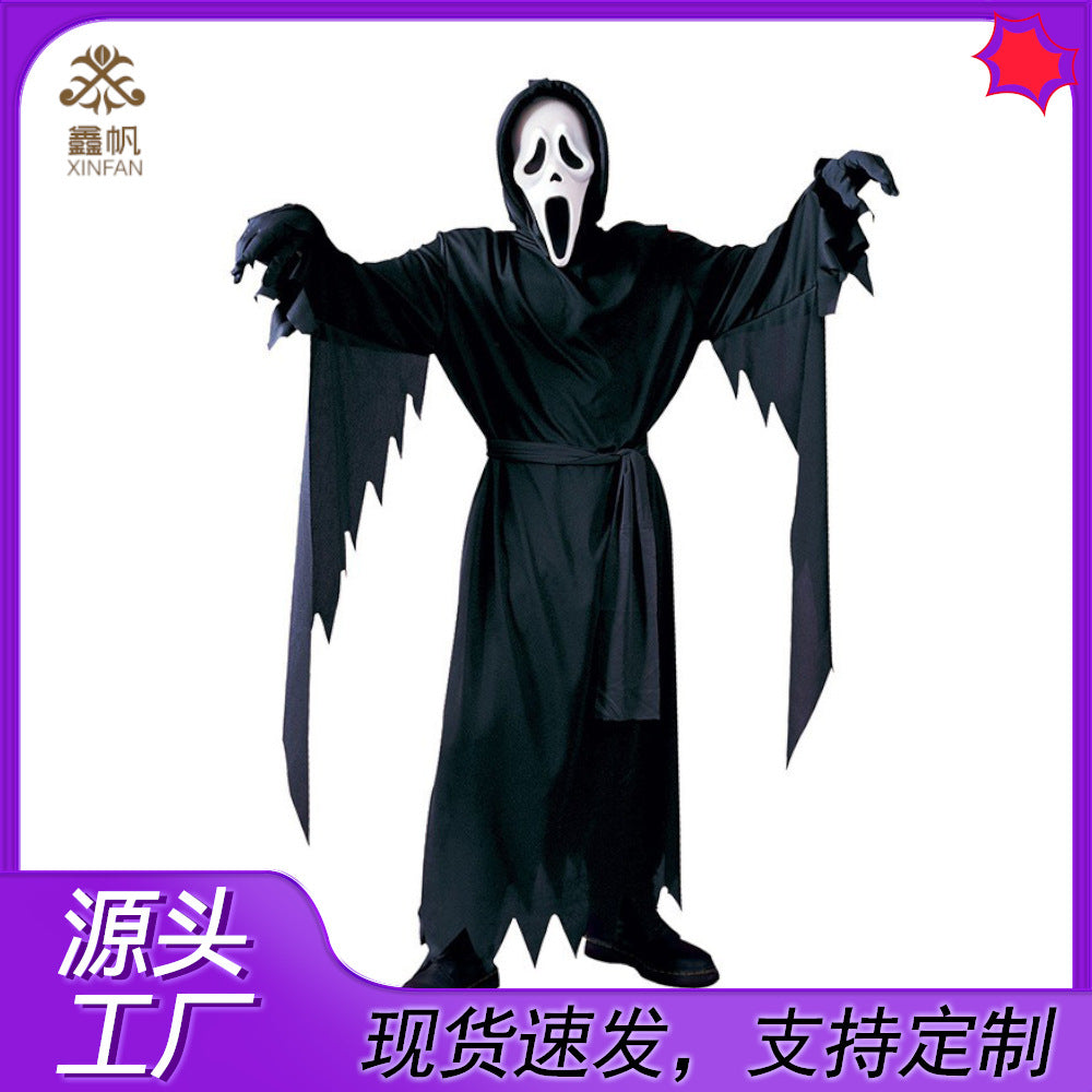 Halloween costume dress up scream costume ball party performance horror scary role play clothes