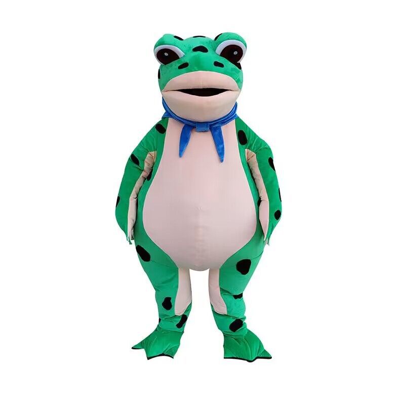 Spot inflatable frog cartoon doll costume TikTok same style selling baby frog wear Muppet walking doll wig