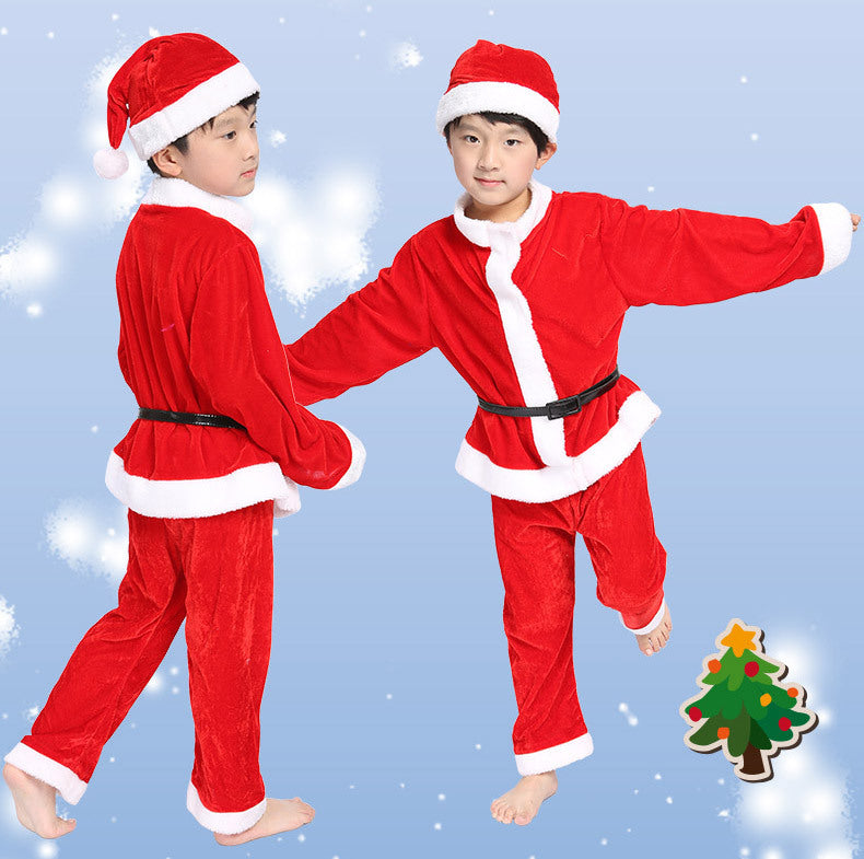 Christmas costume boys and girls Christmas costume children's Christmas costume Christmas performance wear Santa Claus suits