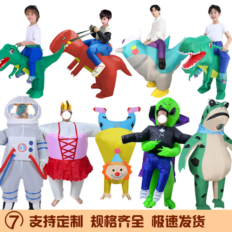 Tiktok Halloween annual party party costume funny performance dinosaur inflatable clothing Astronaut Frog doll clothing