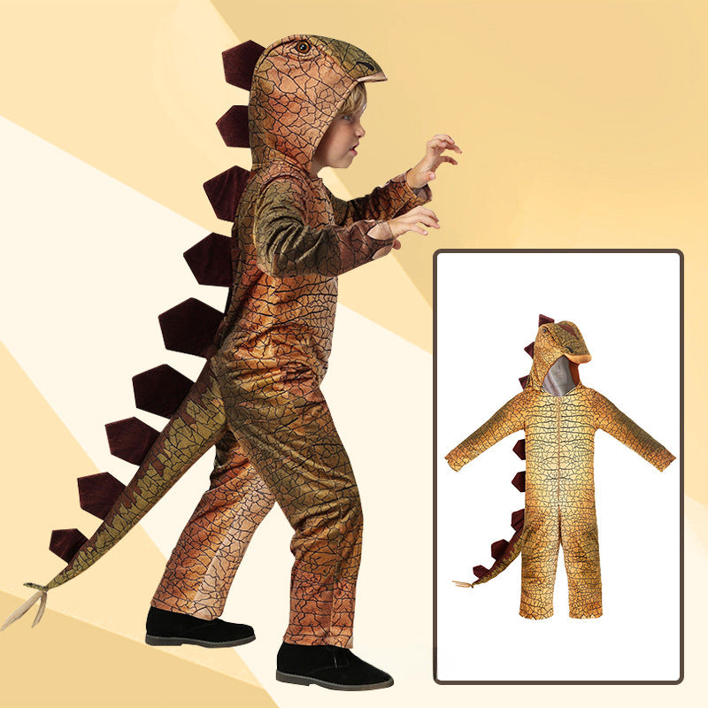 Exclusive for cross-border Halloween children dinosaur performance costume Amazon Stegosaurus cosplay costume