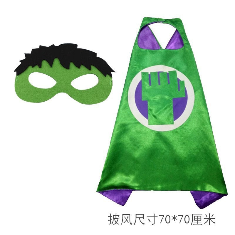 Halloween cos clothing Avengers Iron Man Captain America Hulk children muscle luminous equipment