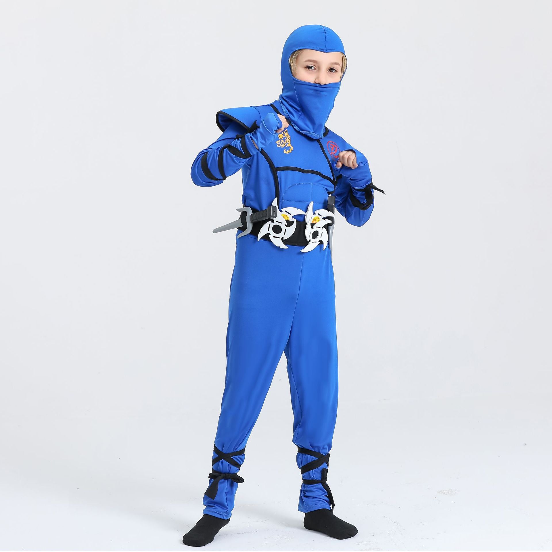 cosplay Halloween costume children's Ninja muscle costume samurai performance costume anime same game theme