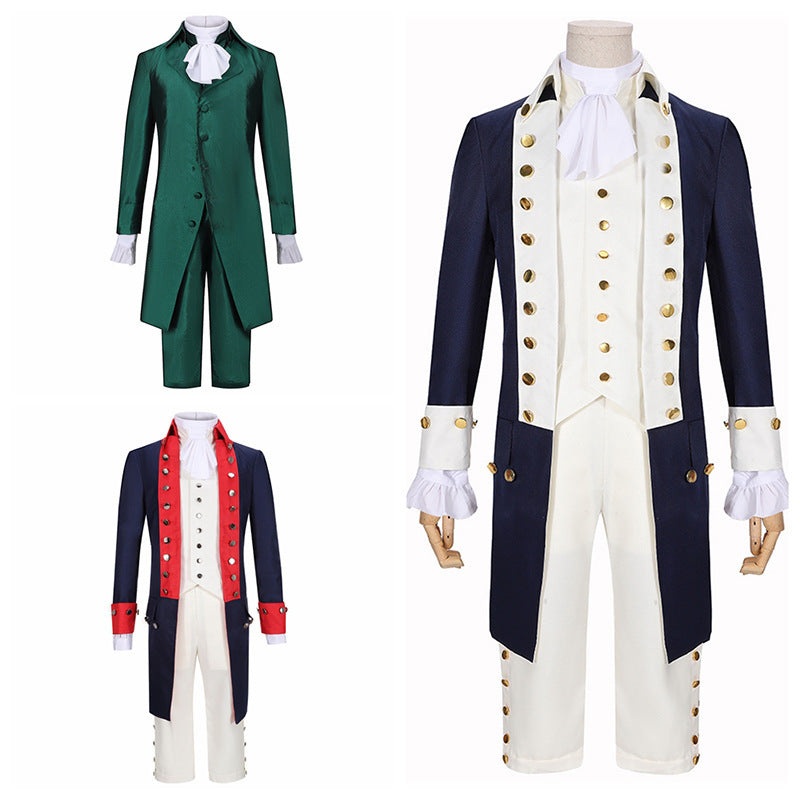Halloween carnival cosplay Medieval Prince costume Alexander Hamilton rock costume