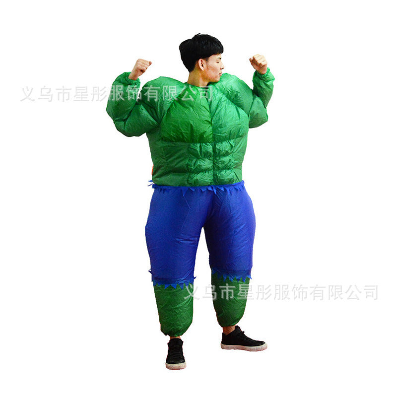 Cross-border Halloween performance inflatable costume American team clown party performance costume performance activity inflatable costume