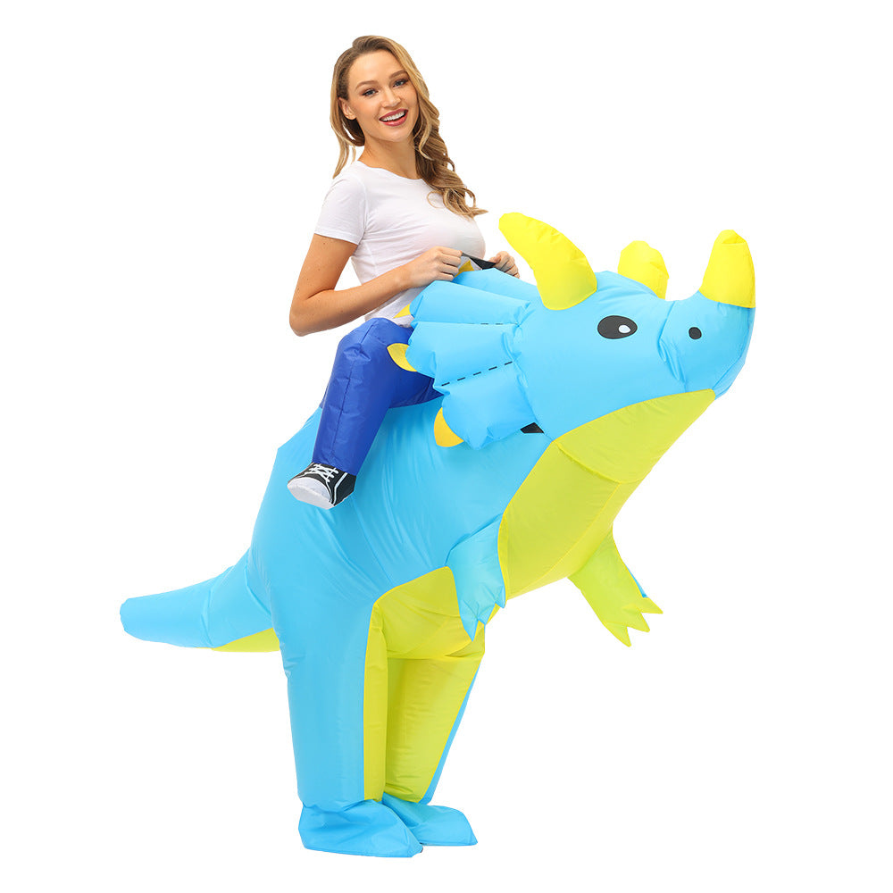 Halloween dinosaur inflatable clothing cross-border Flamingo rabbit funny inflatable doll costume animal performance wear props