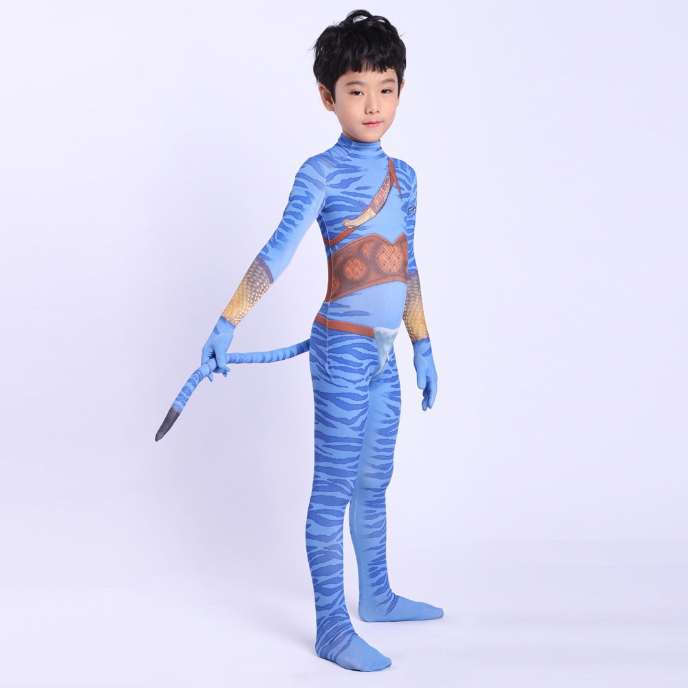 Children's Day cosplay costume Avatar 2 children's clothes stage costume hero adults' costume tights