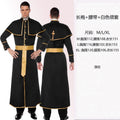 Halloween medieval wizard nun priest cos costume Halloween death robe cosplay costume
