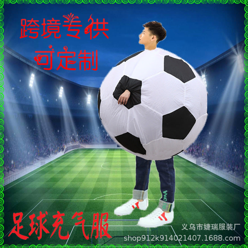 Clown werewolf killing elephant Bobo cow King Kong crocodile back Horn Dragon small yellow duck rugby football inflatable costume