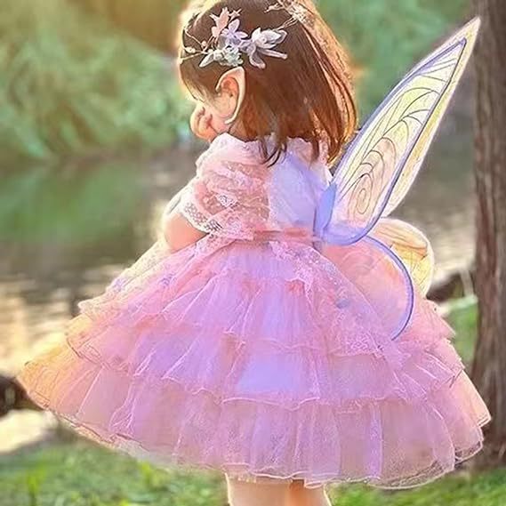 Adult fairy wings, shiny transparent princess wings Cosplay fairy wings costume Halloween costume