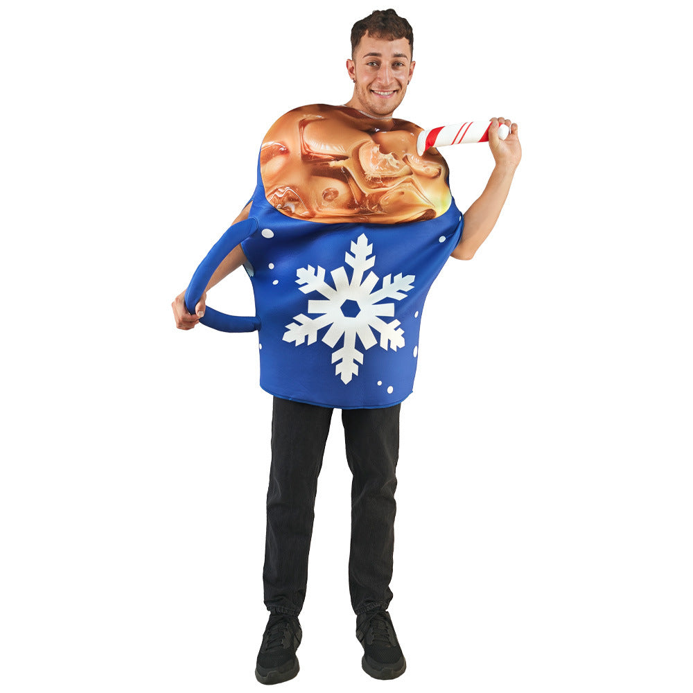 Factory Direct sales Halloween costume fun spoof Milk Cup play Costume Party campus performance cos costume