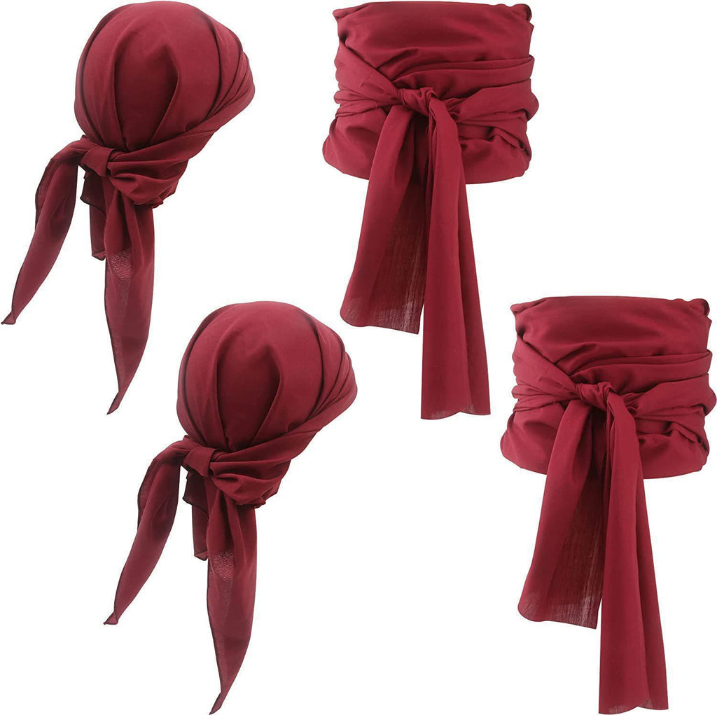 Halloween pirate costume medieval renaissance pirate headscarf and belt costume accessories
