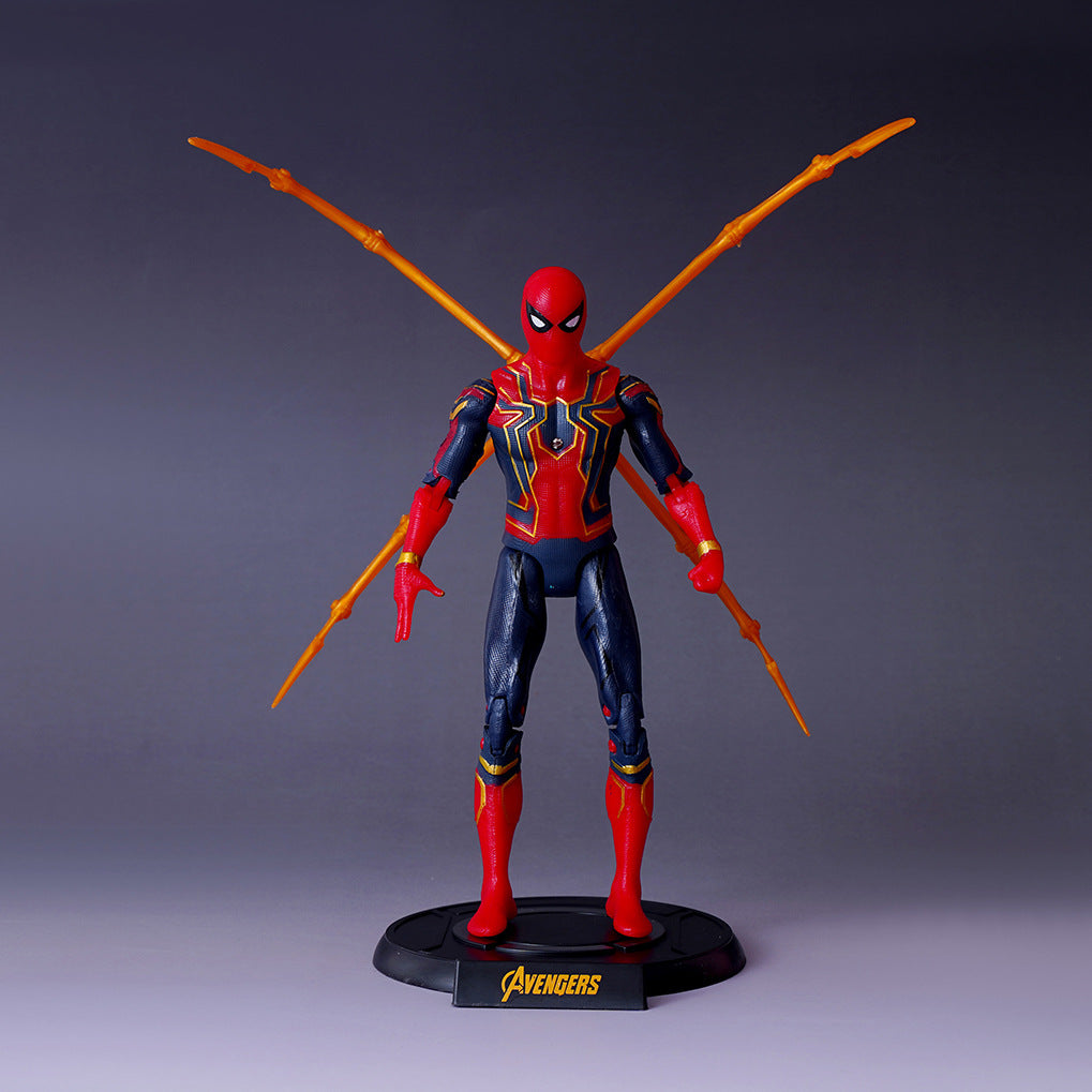 Avengers 7-inch MK85 Steel Spider-Man Captain America figurine garage kits model decoration toys wholesale