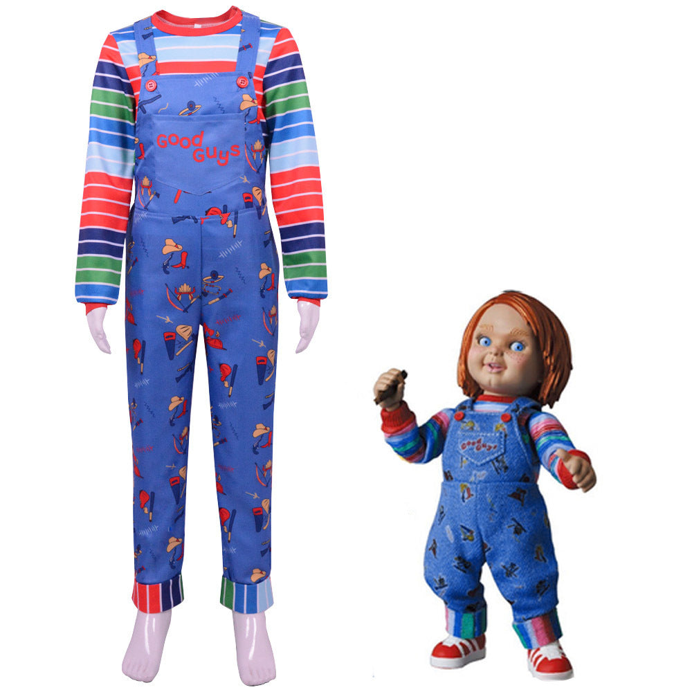 Chucky Season 2 cosplay costume denim overalls