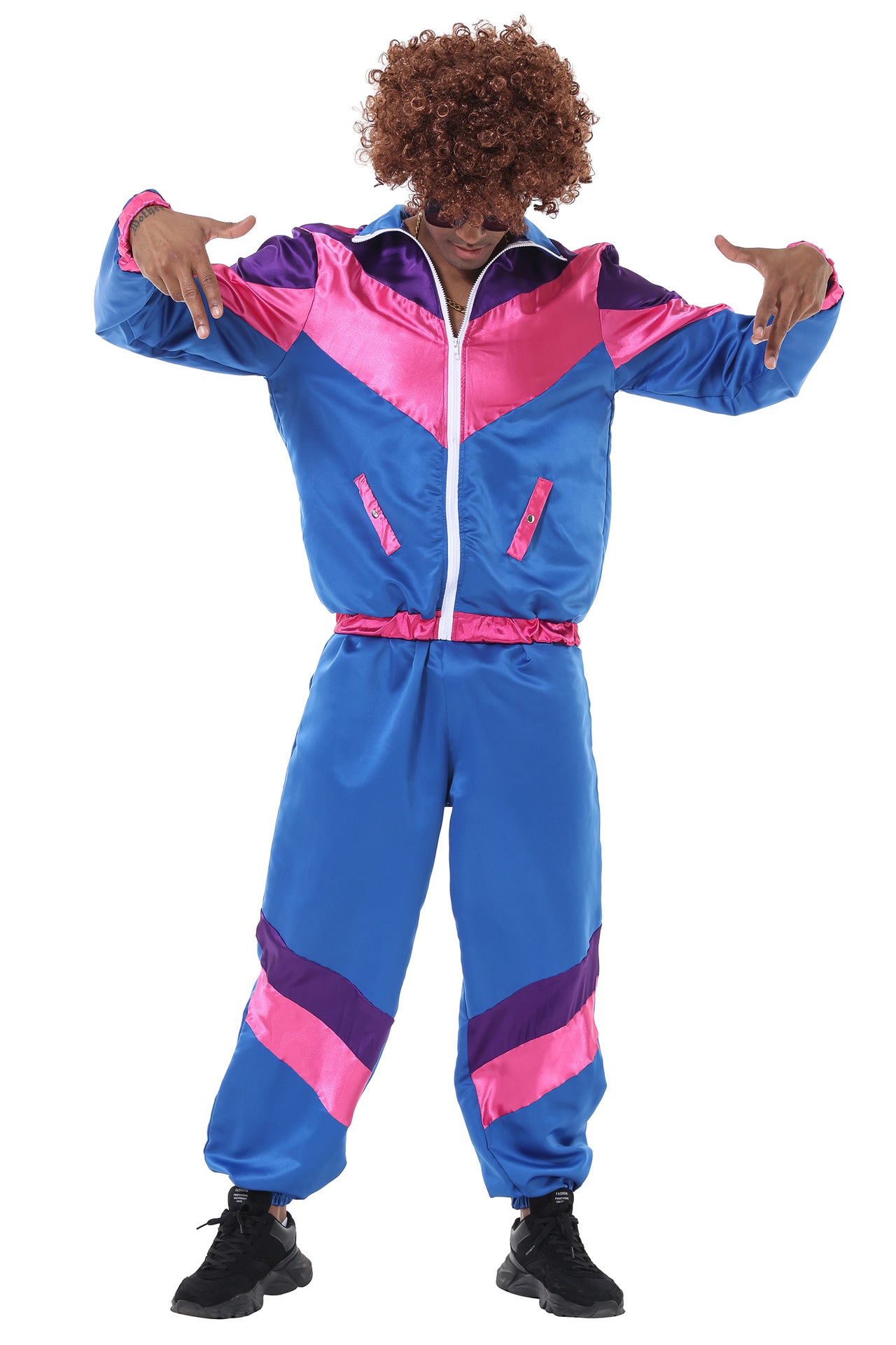 disco costume disco Amazon adult men's and women's performance costume hippie rock dance sports hip-hop costume