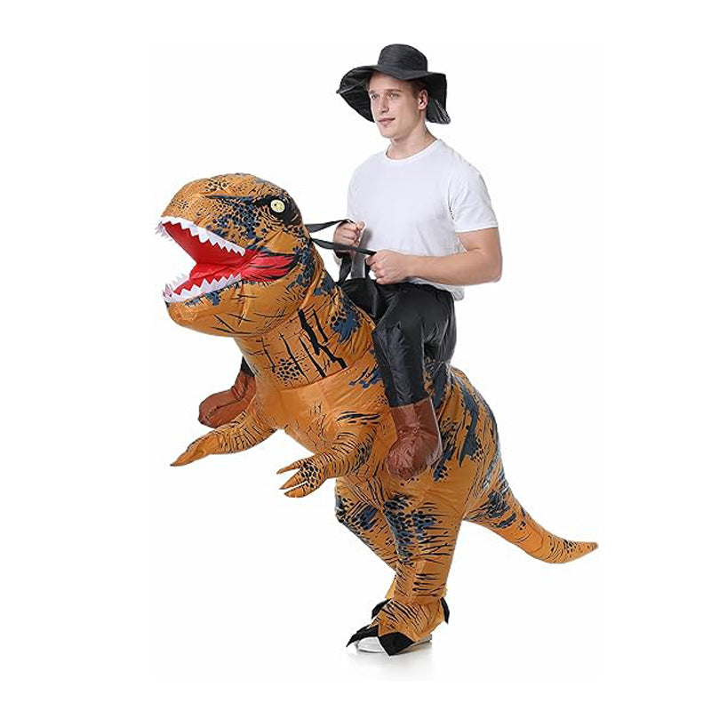 Mount dinosaur inflatable costume Halloween cosplay riding Tyrannosaurus inflatable model funny party doll costume
