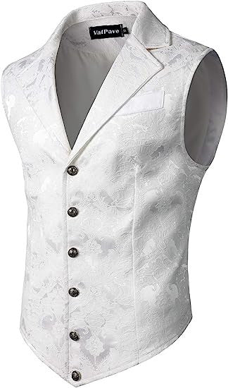 Amazon foreign trade new men's vest medieval costume retro Gothic formal dress vest Halloween costume