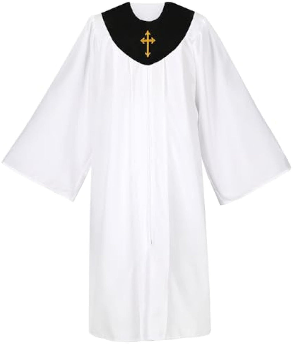 Amazon clergy costume priest cos costume baptism robe men and women priest costume choir costumes