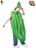 Adult Halloween funny cos cucumber costume parent-child costume couple's clothes performance Carnival fruit costume