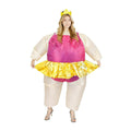 Cross-border hot Carnival funny play inflatable costume Halloween dress up fat sunflower ballet doll clothing