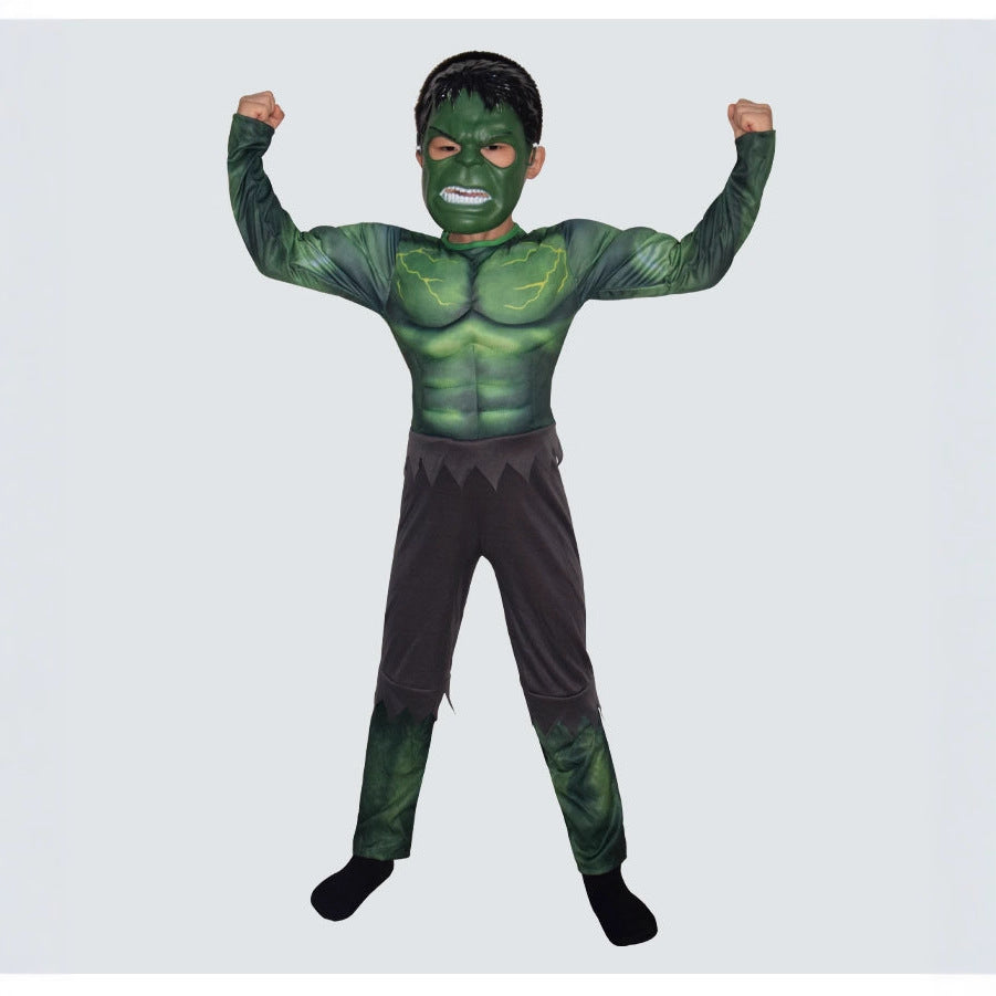Multiple Halloween muscle costume cosplay children Hulk costume Avengers Anime performance wear