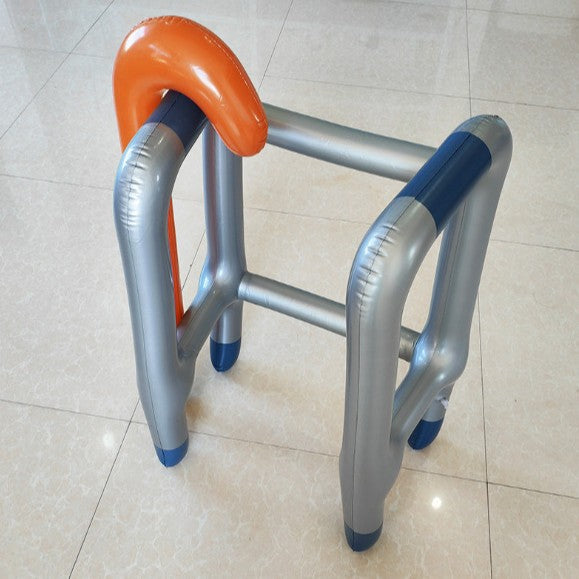Cross-border spot inflatable Walker crutch inflatable toy Halloween handrail for the handicapped props inflatable Walker