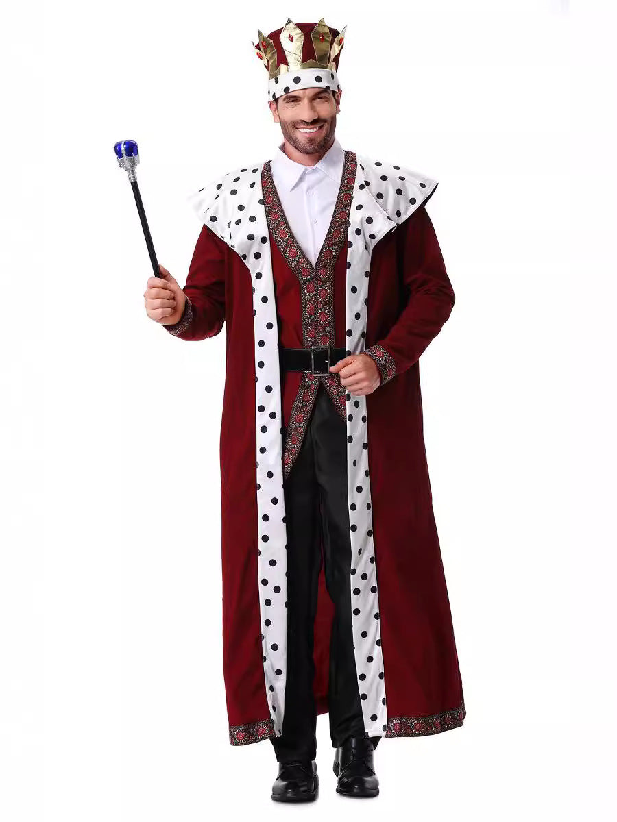 Cross-border new Halloween costume adult Court King costume Prince stage costume masquerade play costume