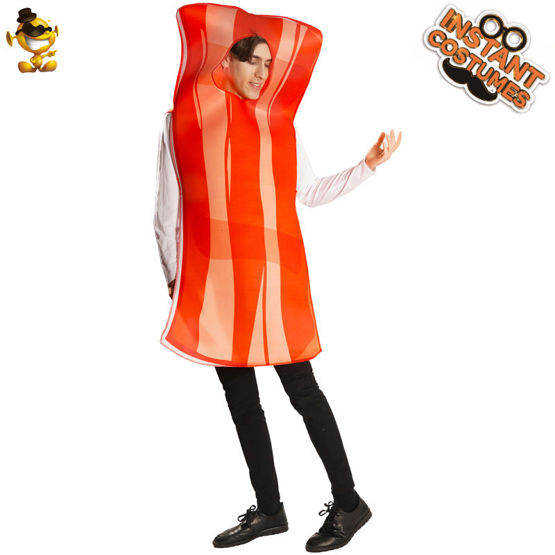 Halloween adult men and women couple poached egg bacon party costume funny food cosplay costume