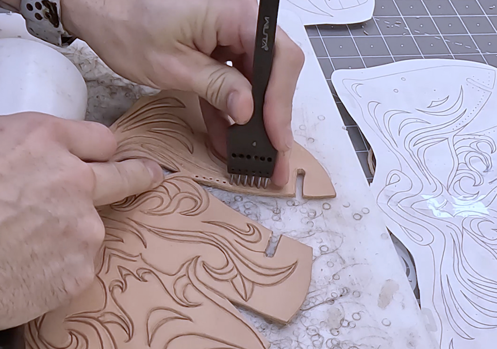 Leather Oni Mask Printable Pattern