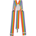 Colorful Striped Suspenders - Wide