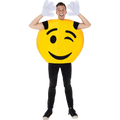 Emoji Wink Smiley Costume - Adults