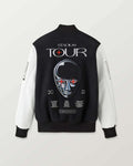 Handmade  Weeknd Stadium Varsity Jacket Black and White Handmade Cosplay