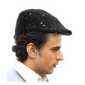 Sequined Flat Cap