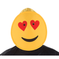 Smiling Hearts Emoji Mask - Adults