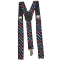Tri Colored Heart Suspenders