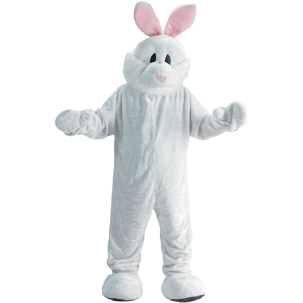 White Easter Bunny Mascot